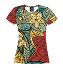 Футболка женская Живописные цветы (Цветы)