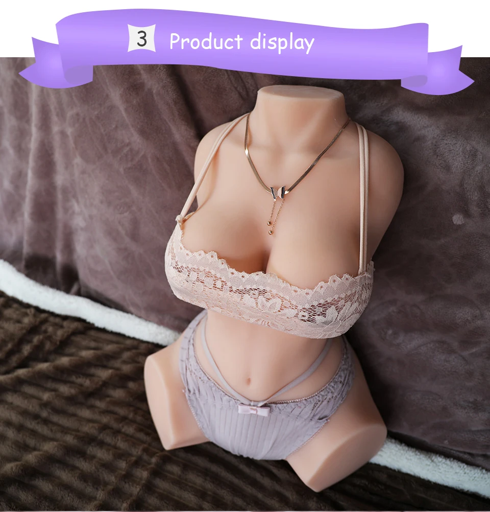 Мужская мастурбация 3D Реалистичная секс-кукла с плотным двухканальным вагином