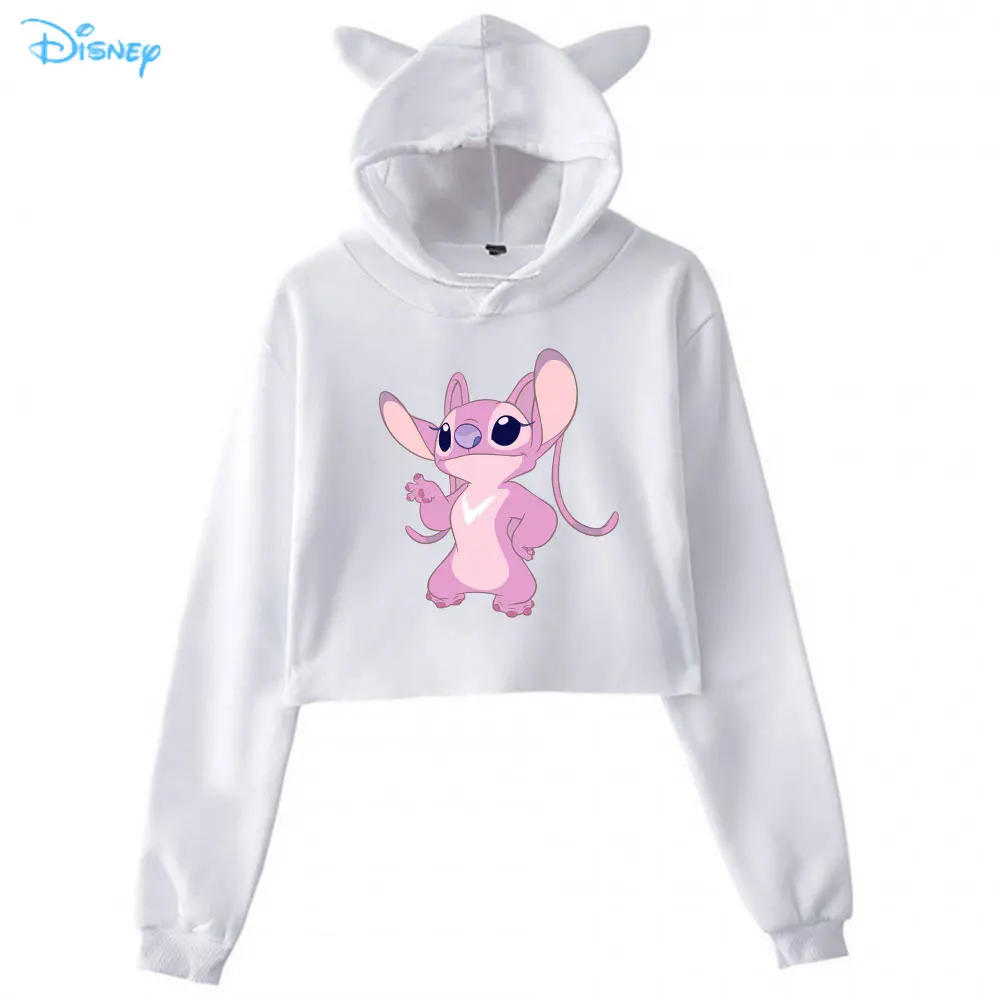 Милый зимний свитер с забавным мультяшным рисунком Лило Стич Женская толстовка