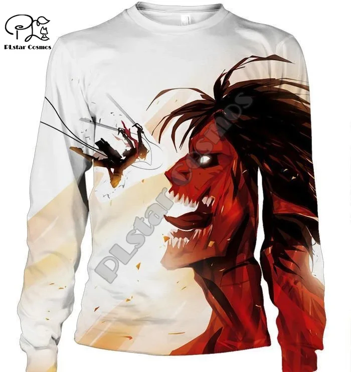 

PLstar Cosmos 2020 Newest Fashion Harajuku Streetwear Unisex Anime Attack on Titan 3D Print Casual Hoodie/Sweatshirt/Jacket/-c5