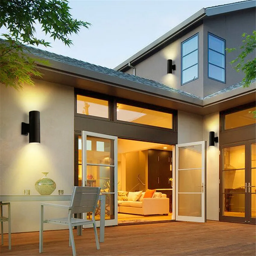 Светодиодный настенный уличный светильник водонепроницаемая лампа для