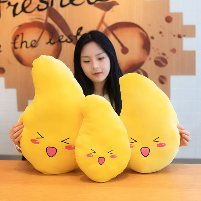 Kawaii плюшевые игрушечные фрукты желтая еда манго фаршированные растения подушки