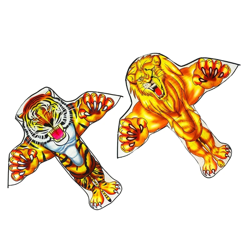 Складной воздушный змей H55B тигр/лев детские спортивные игрушки случайный