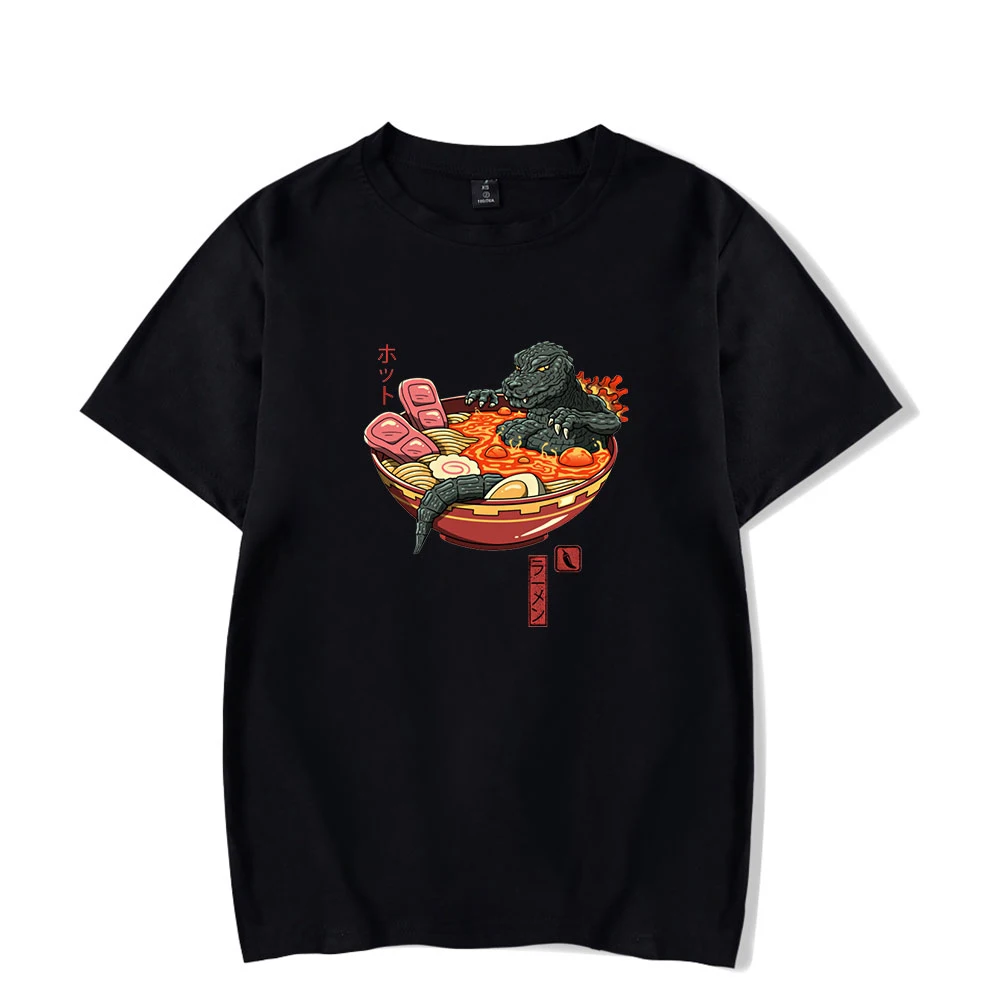 

2020 японский Стиль футболка Ramen со смешным принтом модная летняя футболка с коротким рукавом «Ramen логотип печати размера плюс для мужчин/женщ...