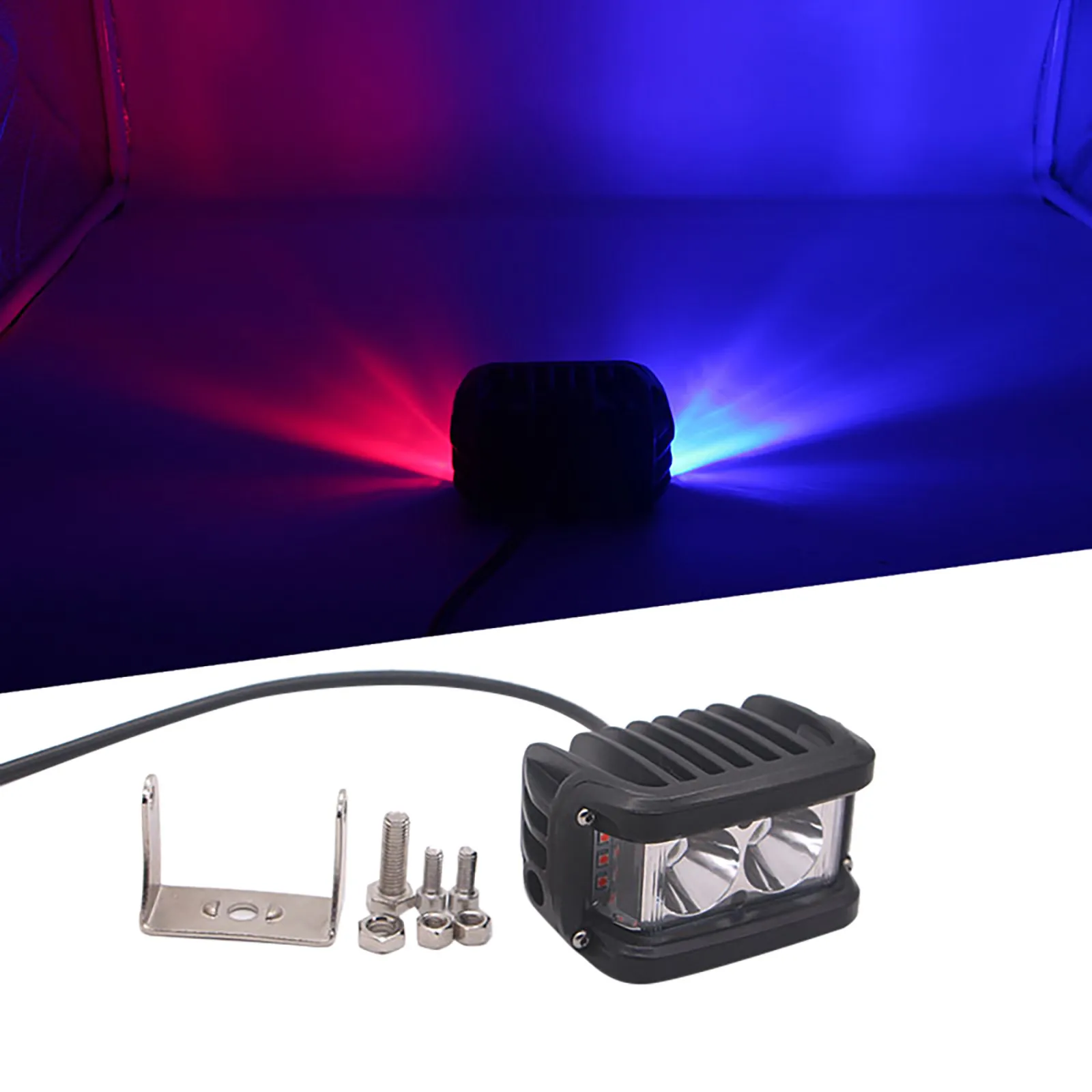 

20w Waterproof Motorcycle Led Headlight Three-colour Flash Led Lamp Lmpara de seguridad USB para bicicletas cargadas