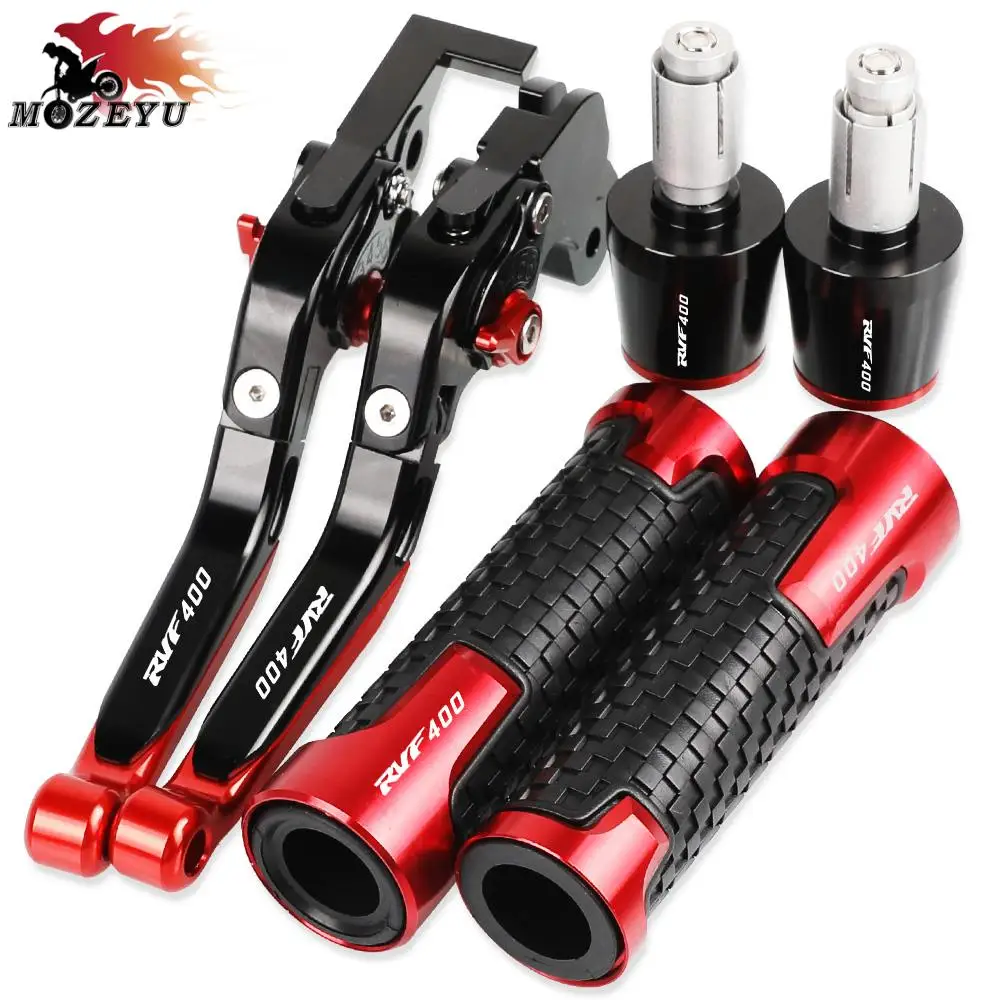 

RVF 400 Motorcycle Aluminum Adjustable Extendable Brake Clutch Levers Handlebar Hand Grips ends For HONDA RVF400 1994 1995 1996