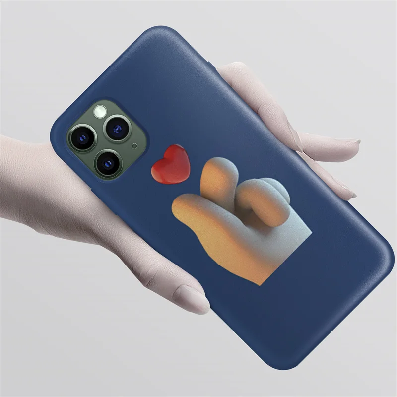 

For iPhone 11 12 XS XR MAX X SE 2020 7 8 6S 6 Plus Pro Back Cover Cute Laconic Color Painting Cartoon Case Phone Case Soft TPU
