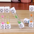 Для детей таймер для зубной щетки для детей 3 минуты песок рисунком в виде улыбающихся рожиц; Зубов таймера чистки зубов пески могут быть использованы как таймер или 101
