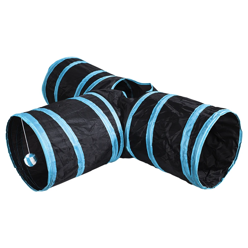 

Three-Way Ringing Paper Cat Tunnel Folding Pet Cat Tunnel Cat Tents Cat Toy Cat-Related Products Rolling Ground Chamfer