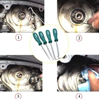 4pcs1set car accessories repair tools kit vehicle oil seal screwdrivers set o ring seal gasket puller for car repair equippment