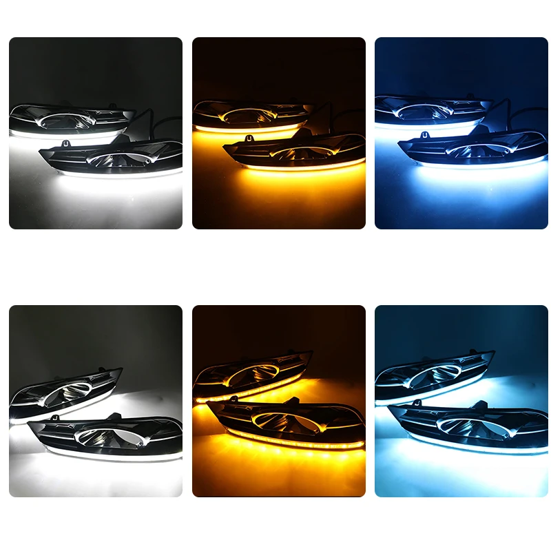 2 pcs LED DRL Driving Daytime Running Light With Turn Signal lamp for chevrolet cruze 2009 2010 2011 2012 2013 2014 |
