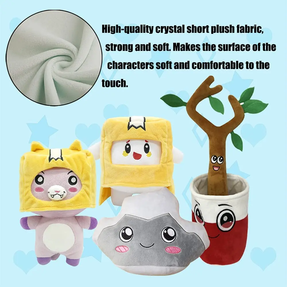 Lankybox-juguete de peluche Sticky n'canny, mu&ntilde;eco de peluche de dibujos animados, Robot extra&iacute;ble, rama de &aacute;rbol de Coca Cola, almohada suave, regalo para ni&ntilde;os-3