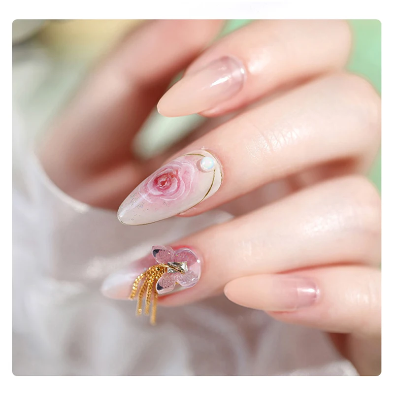 

Nail Stickers Set Heat Shrink 3D Butterfly DIY Nail Ornament Decoration Manicure Nail Patch SMJGood