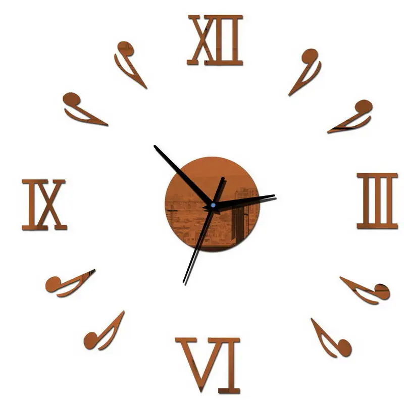Часы настенные в римском стиле модные украшения для спальни офиса дома наклейка
