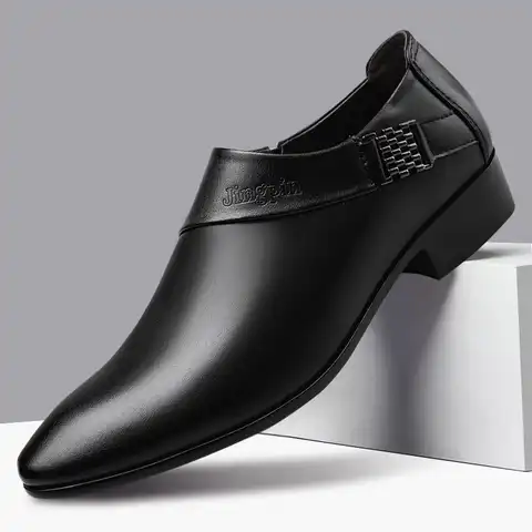 Мужские Роскошные свадебные туфли из искусственной кожи, элегантные деловые туфли, Мужская классическая обувь для мужчин 2020, мужские туфли ...