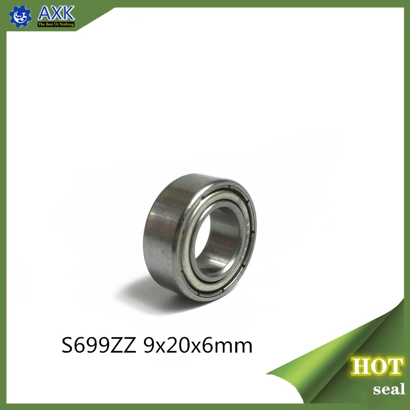 S699ZZ Подшипник 9*20*6 мм (10 шт.) ABEC 1 440C ролик из нержавеющей стали S699Z S699 Z ZZ шариковые