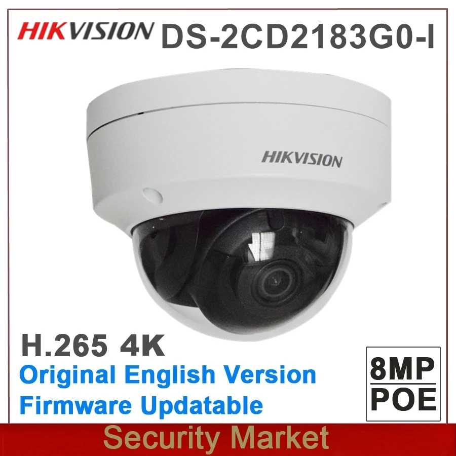 Камера видеонаблюдения hikvision инфракрасная купольная сетевая камера 8 Мп 4K с