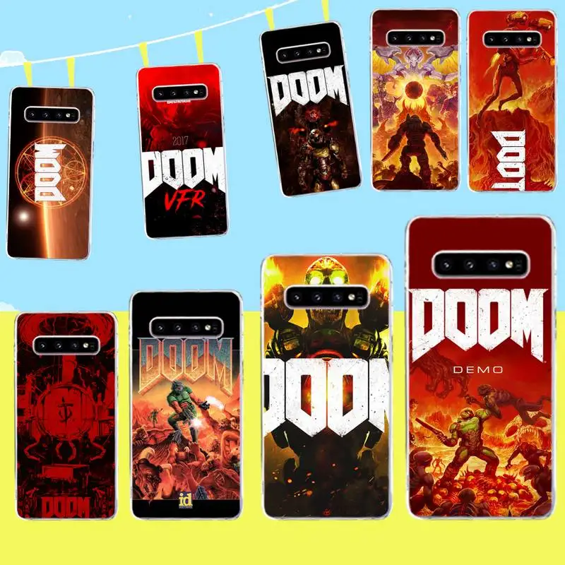 Череп игры Doom типа сделай сам украшения чехла для телефона Samsung S9 плюс S5 S6 S7 край S8