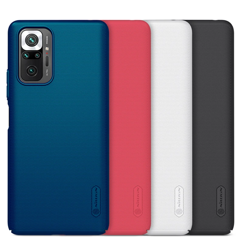 Чехол для xiaomi redmi note 10 pro NILLKIN суперматовый чехол-накладка чехол с бесплатным