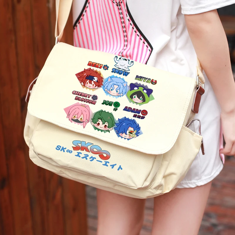 

Hot Anime SK8 the Infinity SK EIGHT LANGA MIYA REKI Casual Oxford Messenger Bag Cosplay Satchel Fashion Schoolbag Shoulder Bag