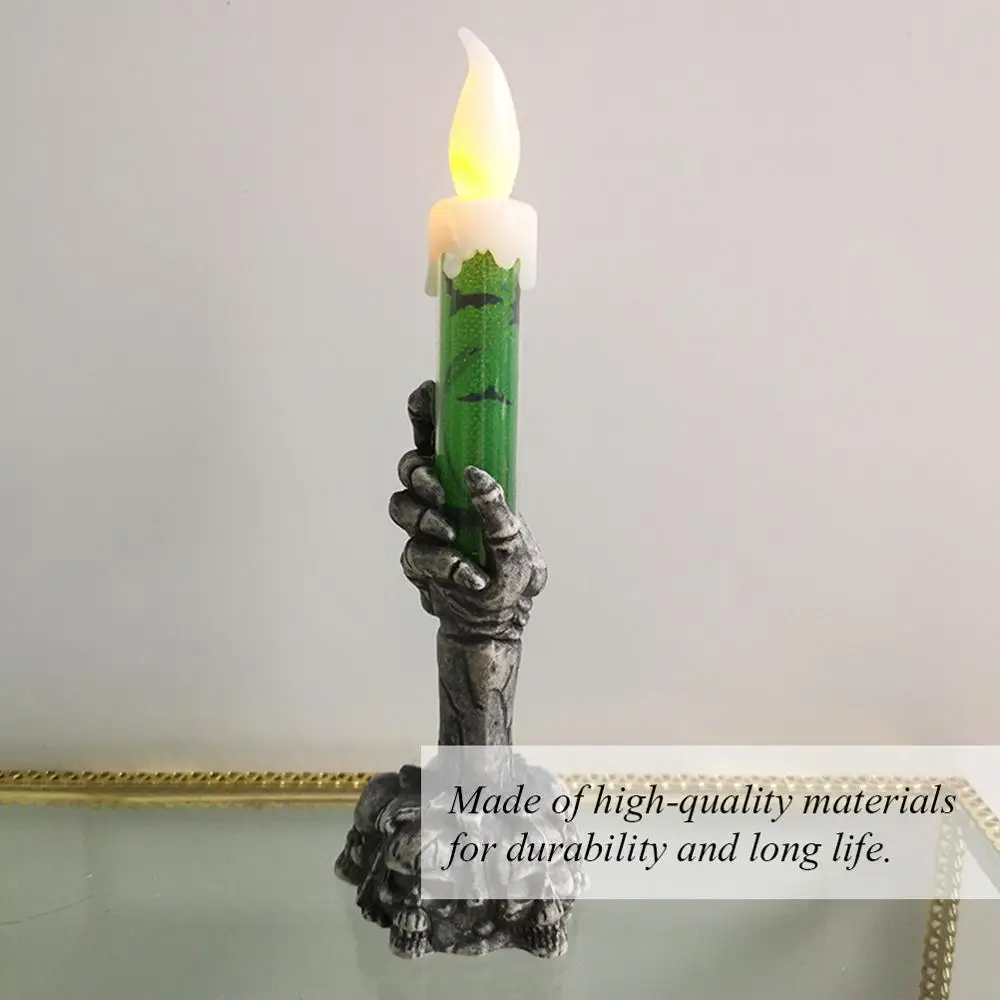 1/2PcsLED подсвечник Гуль ручной для дома на Хэллоуин вечерние DIY Декор Подсвечник с 3