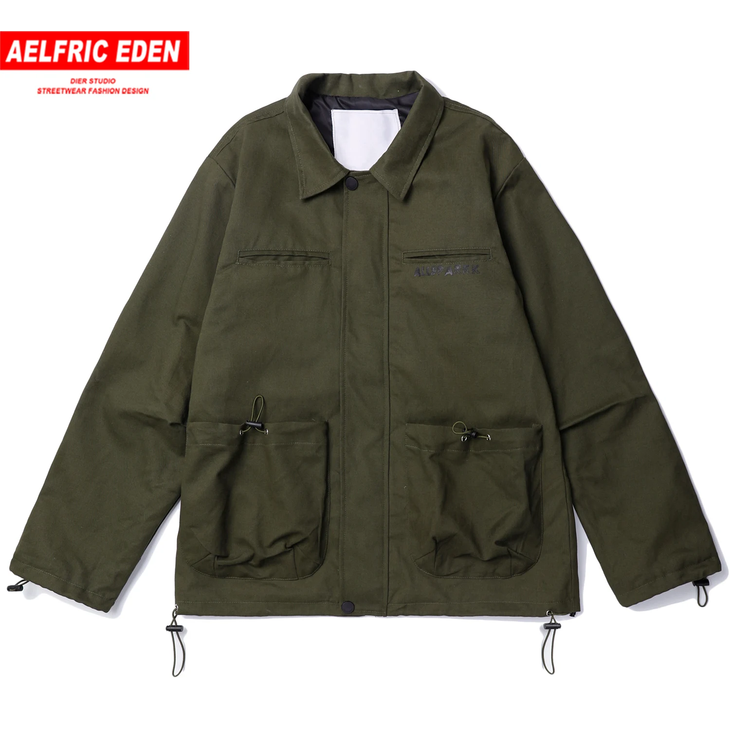 Aelfric Eden однотонные мужские куртки с несколькими карманами Harajuku повседневные