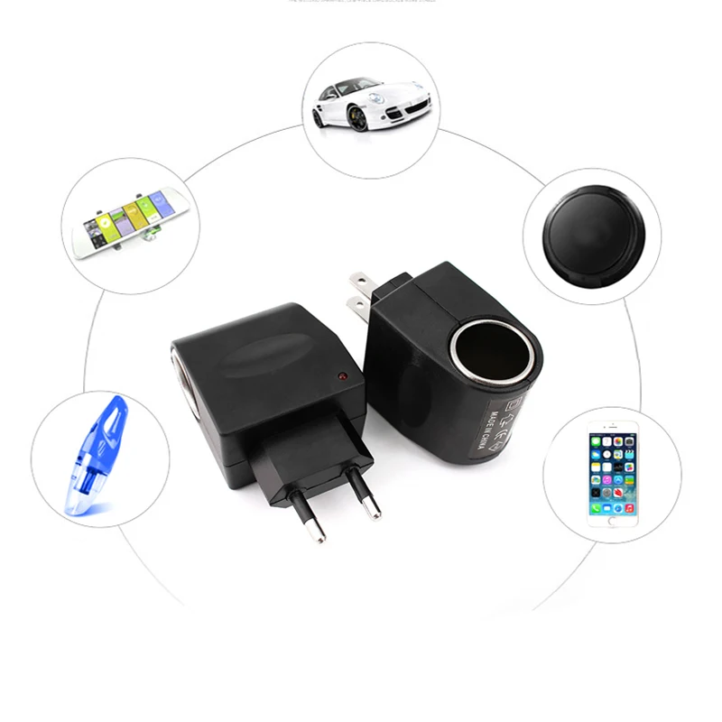 1A 0.5A Car Cigarette Lighter AC 110V 220V TO DC 12 Volt Converter Auto Accessories EU US 500MA 1000MA | Обустройство дома