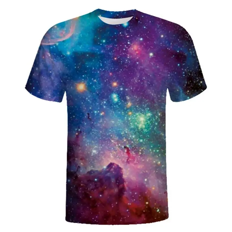 

Summer Plus Size Gothic Hipster Universe 3D Print Women T-shirts Casual Goth Blue Hip Hop Graphic Top Tee Streetwear Goth tshirt