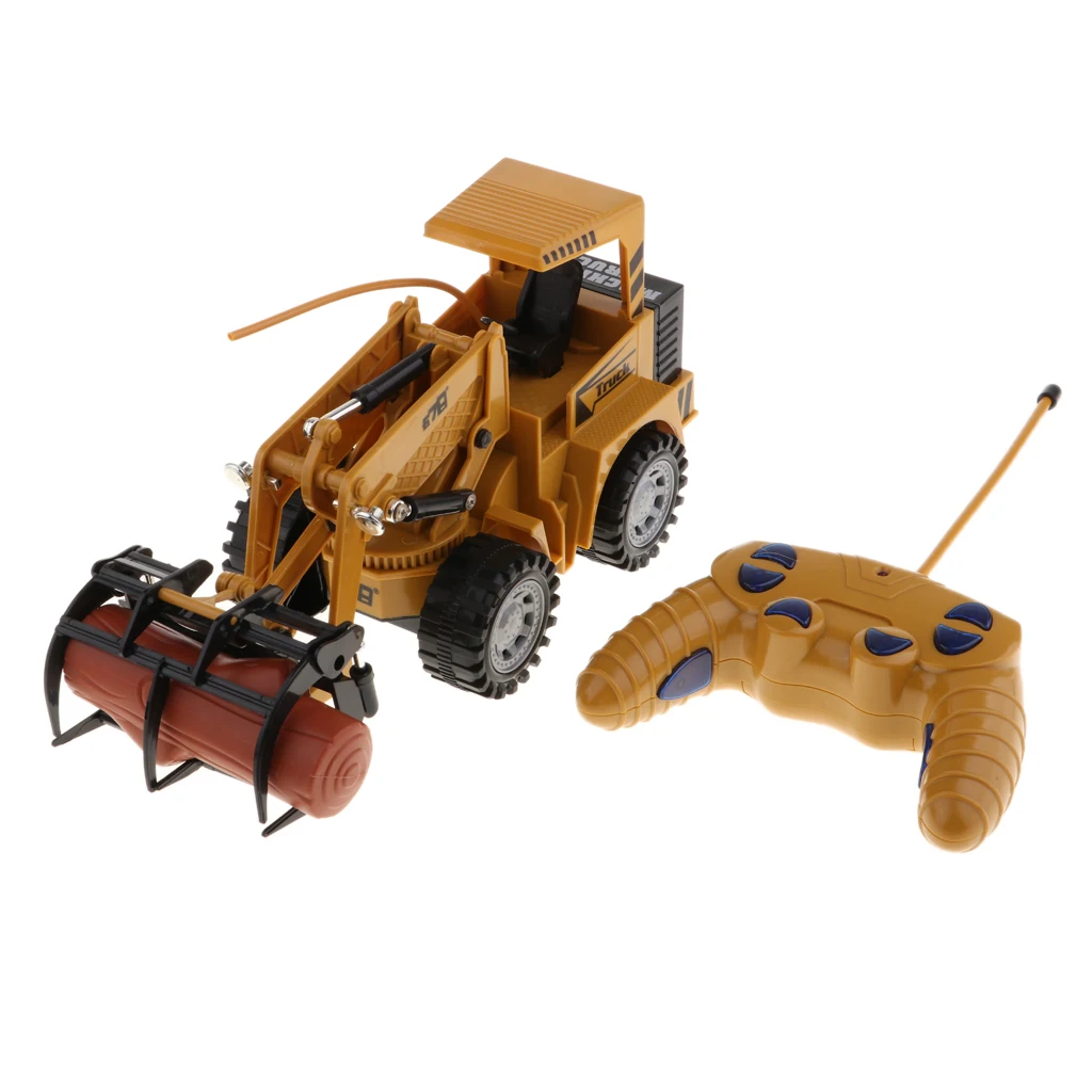 

5 Channel Remote Control Construction Grapple Fork Tractor Car Toy For Boys