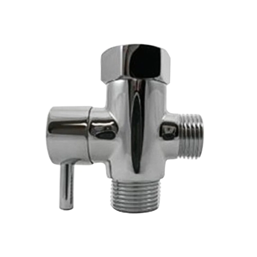 3-полосный угловой клапан для ванной комнаты душевой рычаг Современный Твердый