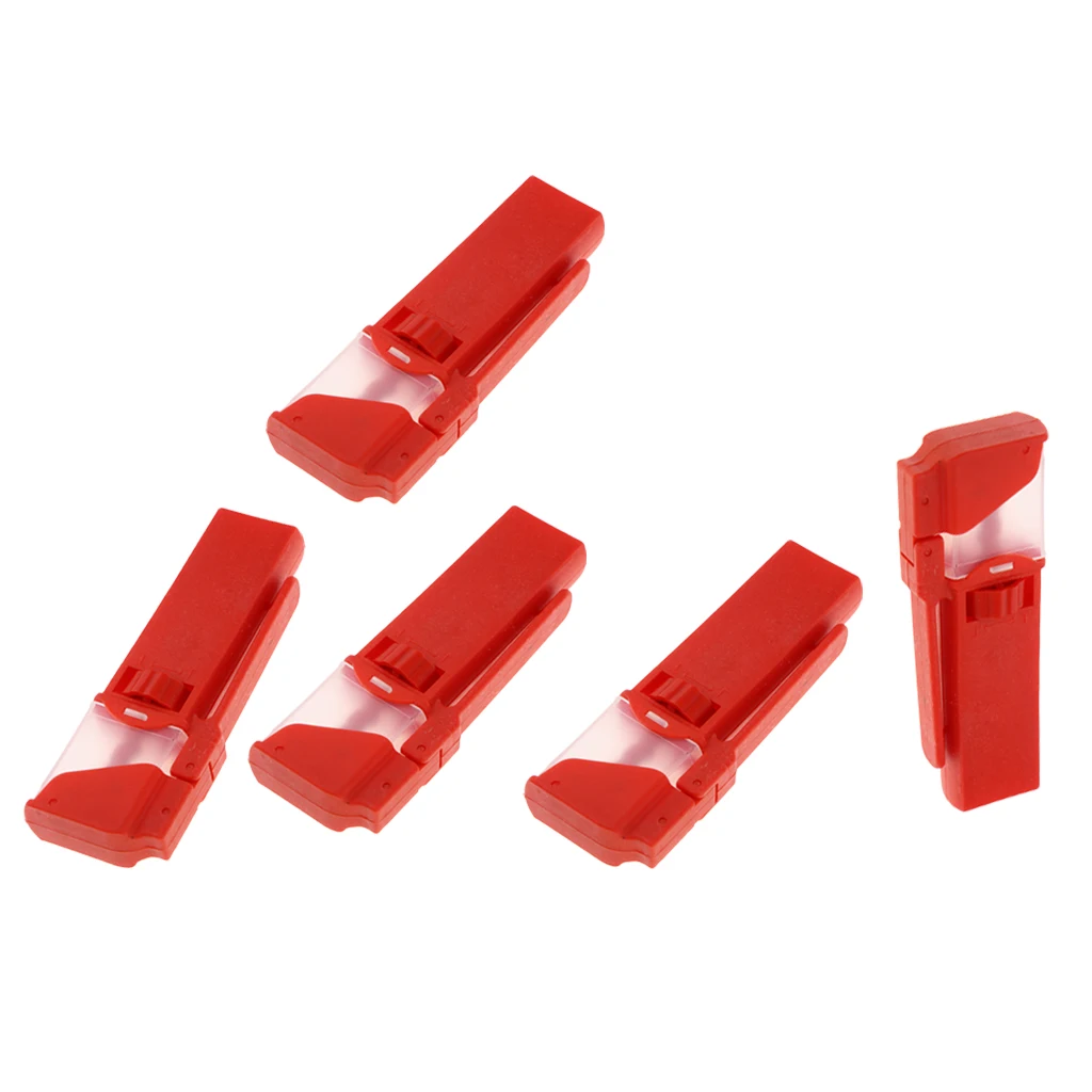 5 шт. зажимы для приманки кровяного червя инструмент наживки с прозрачной