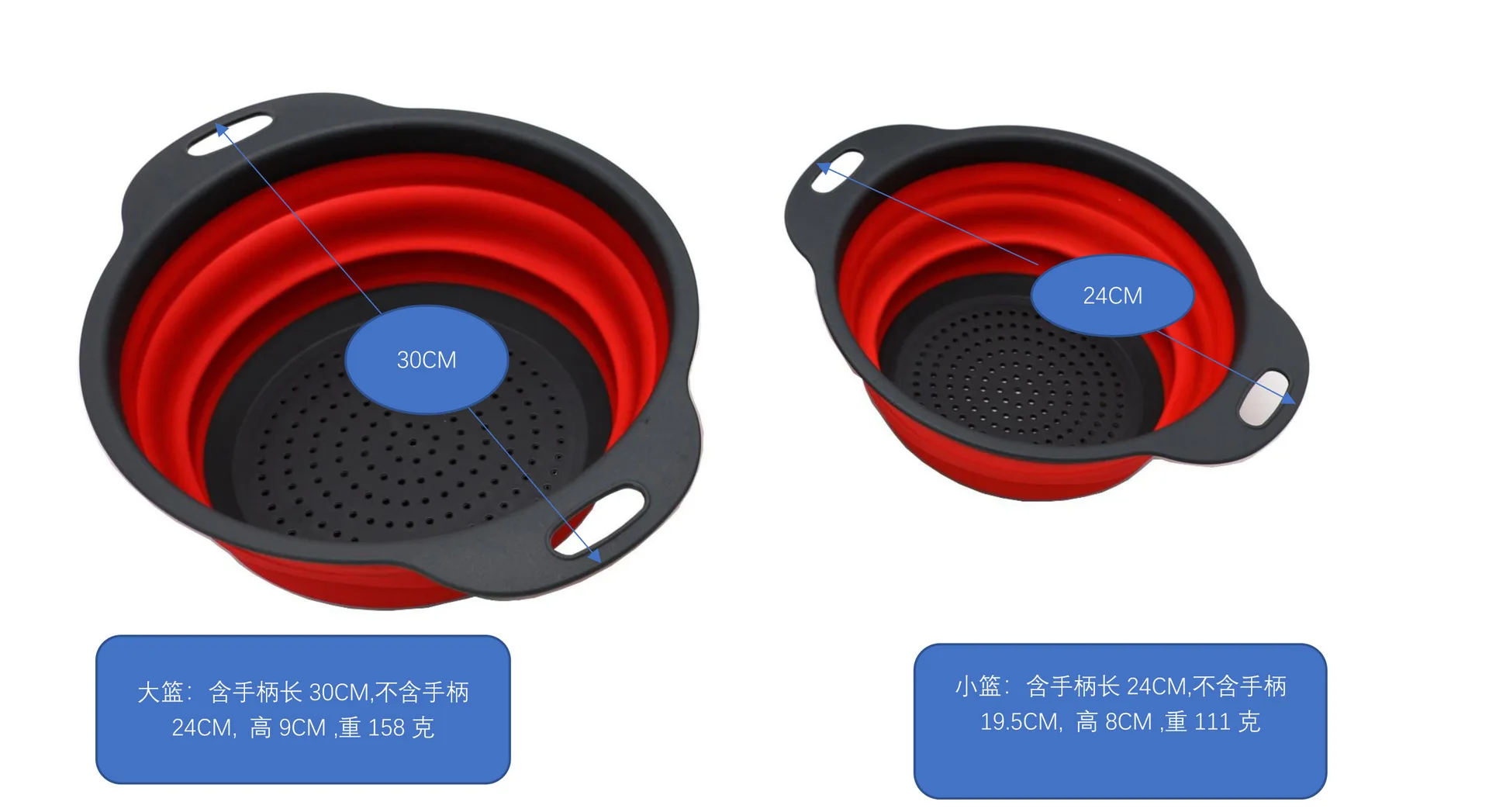 

Kitchen Folding Drain Basket Multi-Function Retractable Cleaning Basket Fruit Plate Household European-Style Dish Washing