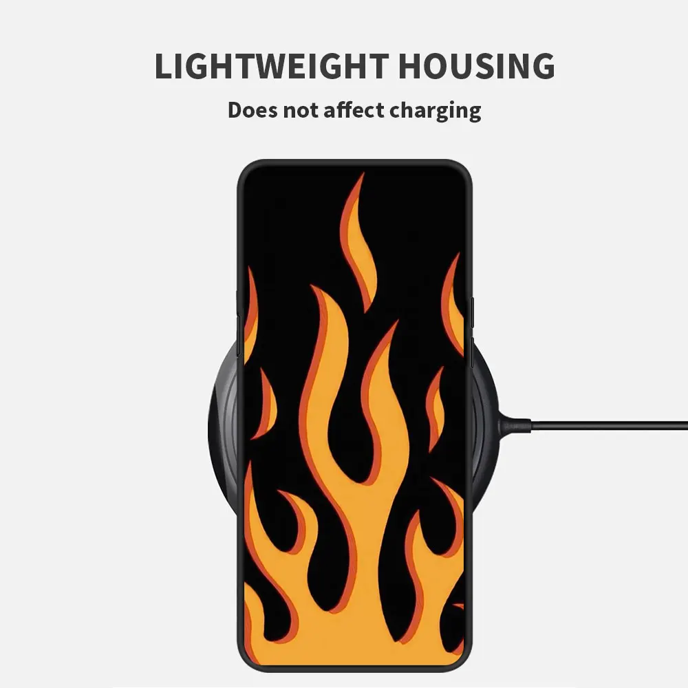 

Fashion Red Flame Case For Realme C3 6 7 Pro XT 5 C21 X50 C11 C20 Q2 Cover Shell V5 V15 5G C15 7i X7 Phone Coque Funda