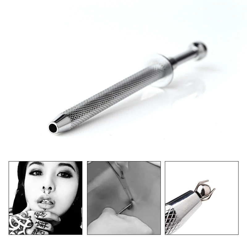 

1PC Professional Stainless Steel 4 Prong Grab Ball Catcher High Quality Pick-up Catcher Tool Body Piercing Tool Tattoo supplies