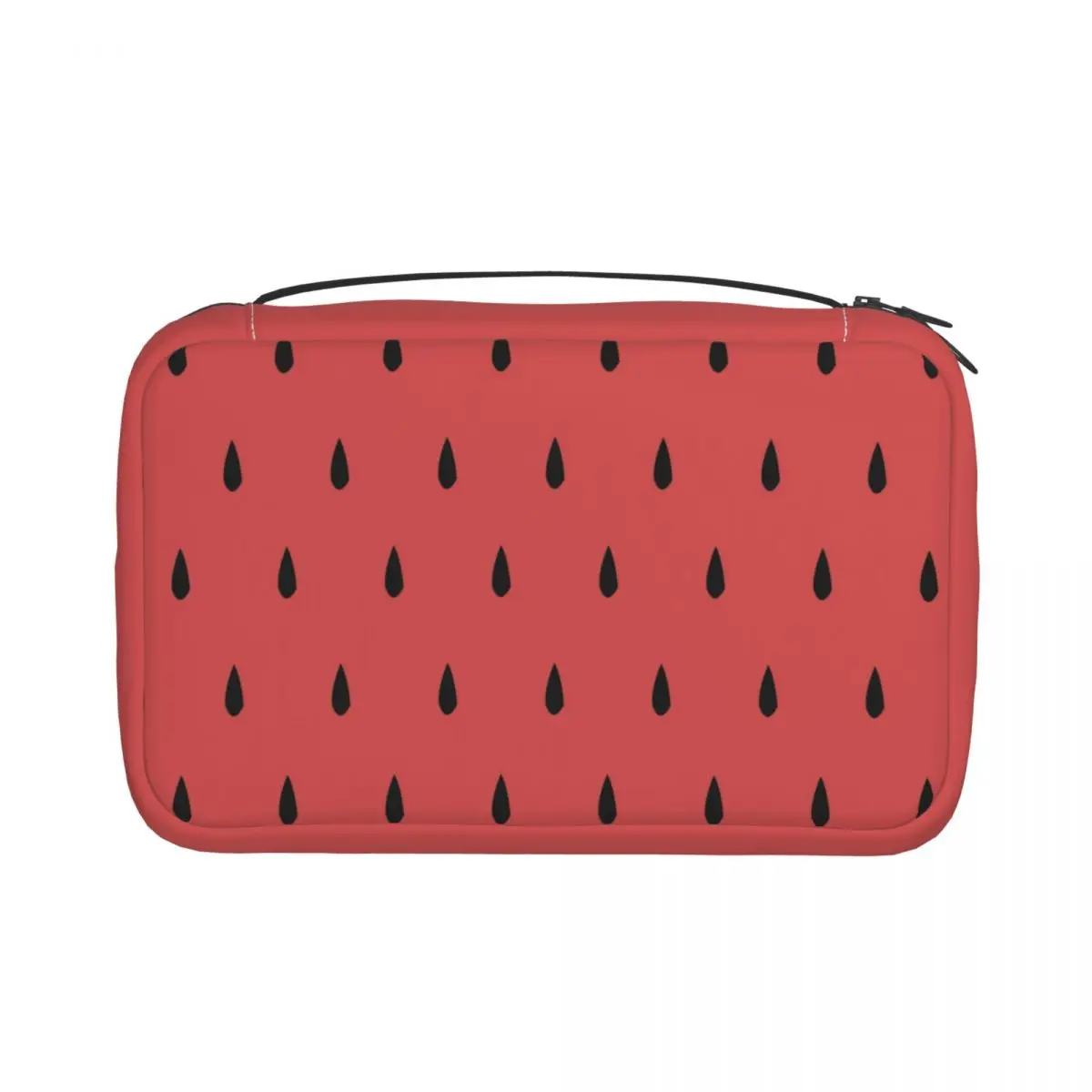 

Portable Travel Storage Bag Watermelon With Black Seeds Cosmetic Organizer Toiletry Bag Makeup Organizer Wash Bag