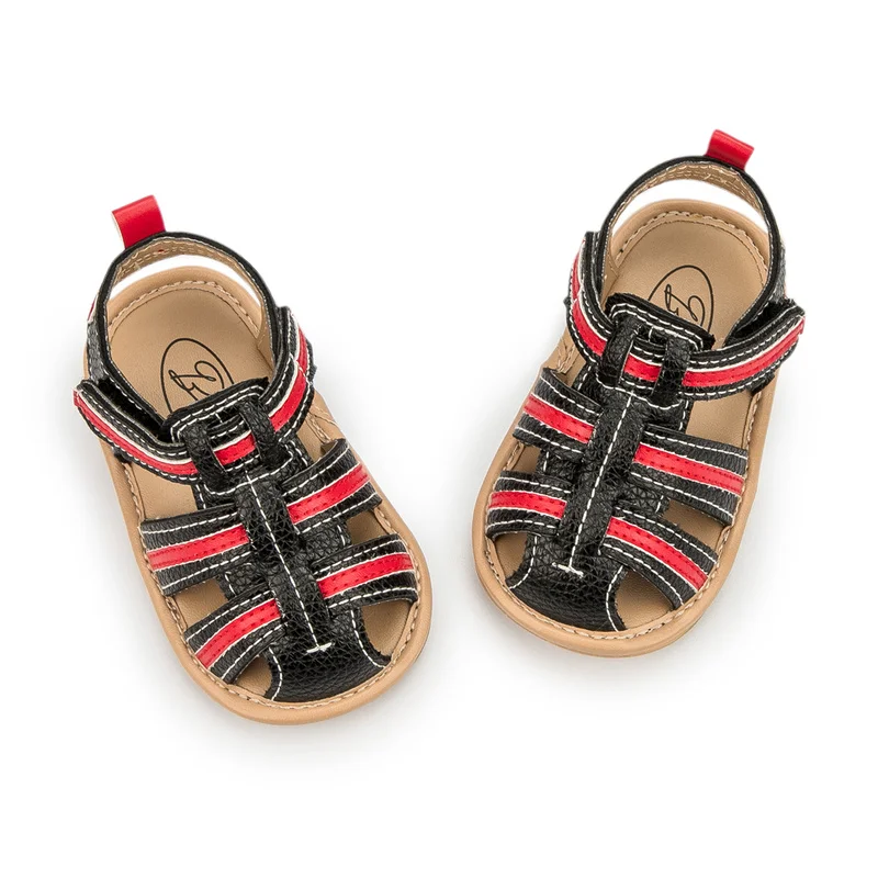

2021 New Baby Shoes Summer Outdoor Infant Boy Leather Rubber Sole Flat First Walkers Toddler Sandals Newborn Baby Girl