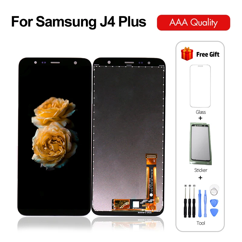 10 шт./лот ЖК дисплей для Samsung Galaxy J4 Plus J6 J415 сенсорный экран Core J410 сборка бесплатная