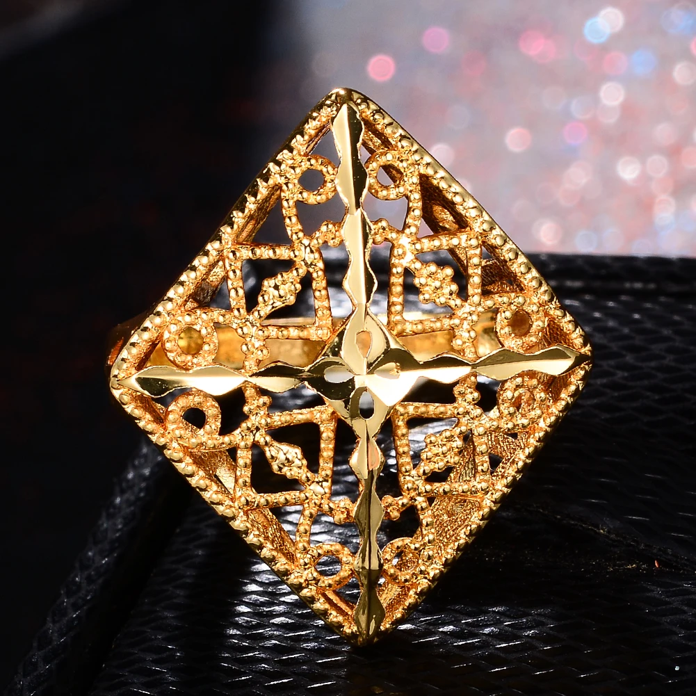 Wando новые эфиопские золотые обручальные кольца для женщин и мужчин Золотое