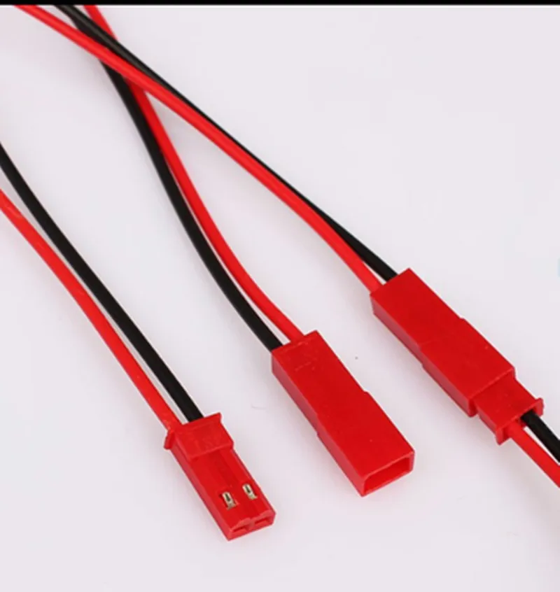JST пара штекерных проводов 2P кабель с одной головкой/светодиодная Штекерная и