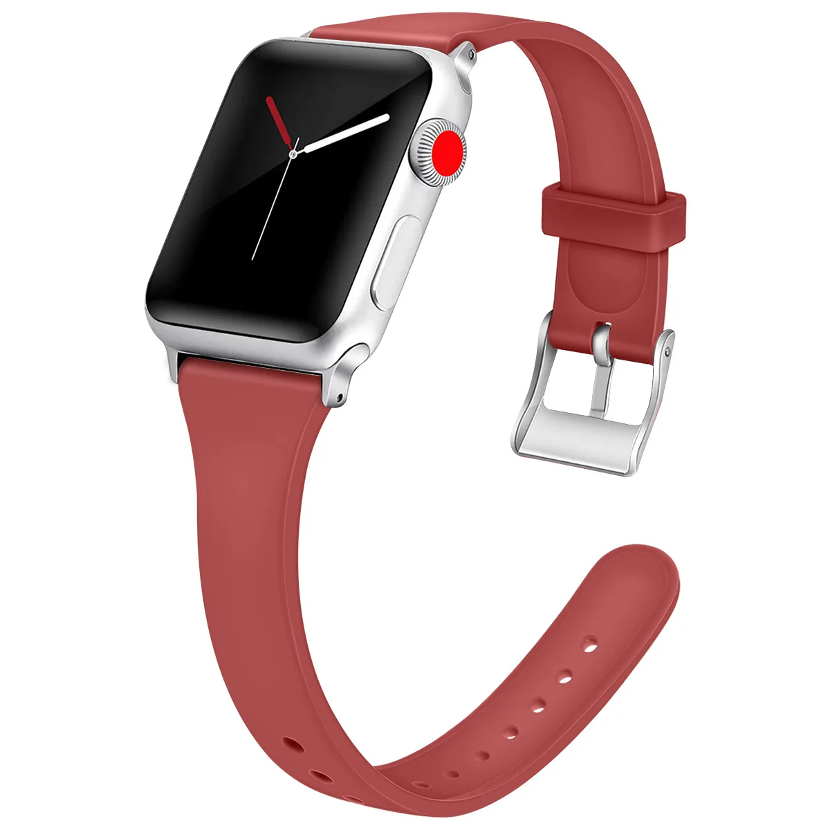 Мягкая силиконовая лента для Apple Watch 38 42 мм модные Correa наручных часов iWatch ремешок