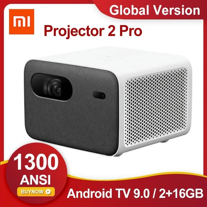 [Global Version] Xiaomi Mijia Projector 2 Pro 1080P HDR10 Laser TV 1300 ANSI Lumens 16GB eMMC Android TV 9.0 Smart Projector