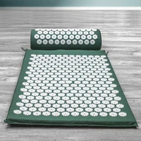 yoga back massager cushion set lotus spike acupuncture acupressure mat relieves stress of lower upper back and sciatic pain