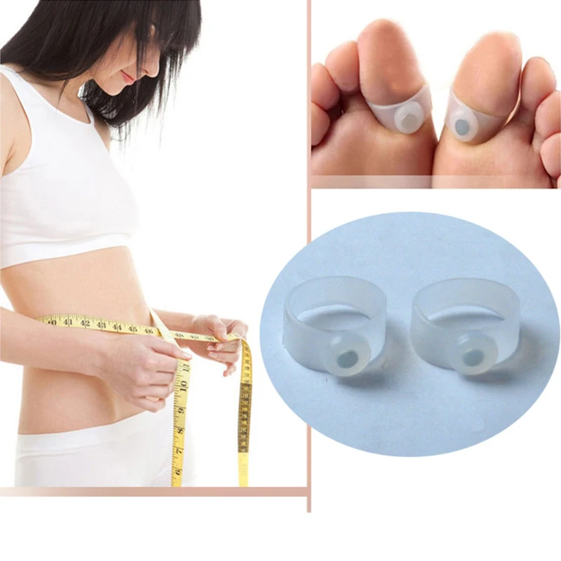 

Foot Care Tool Magnetic Toe Ring Slimming Magnet Healthy Slim Loss Toe Sticker Silicon Foot Massage Feet Loss Weight Reduce 2pcs