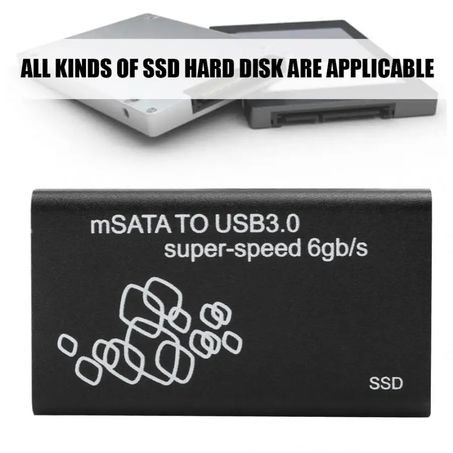 Новый внешний жесткий диск Mini 1 8 дюйма MSATA к USB 3 0 Чехол для мобильного диска чехол