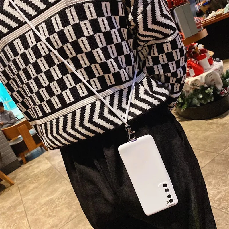 

Multifunction Long Lanyard Anti-fall Protective Shell Phone Case Cover For Redmi Mi Note 8 9 8t 9s 7 For RedMi K30 K20 10X 4G 5G