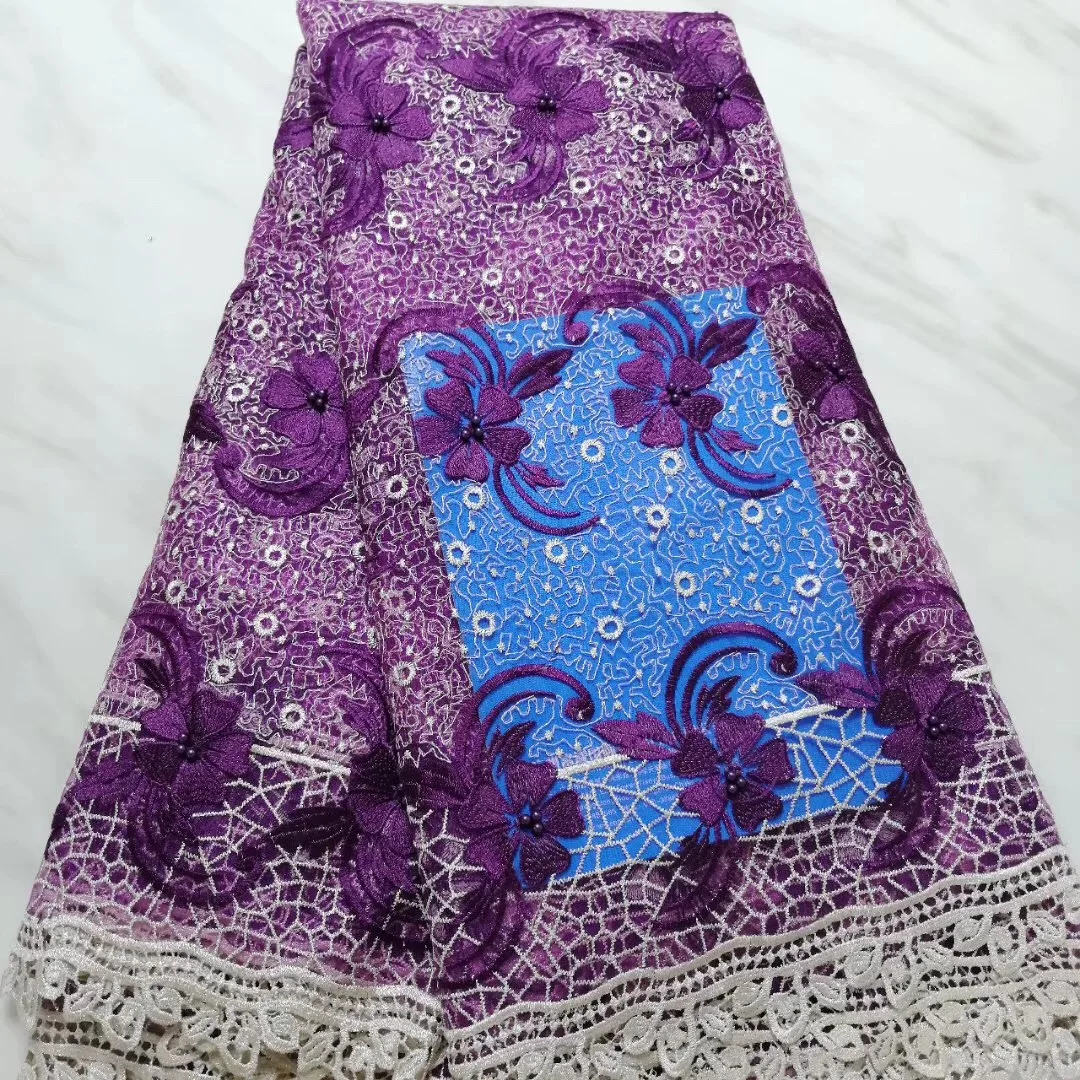 

2019 New Design Velvet With Sequins African French Velvet Lace Fabric High Quality Nigerian Velvet Lace Fabric For Garment