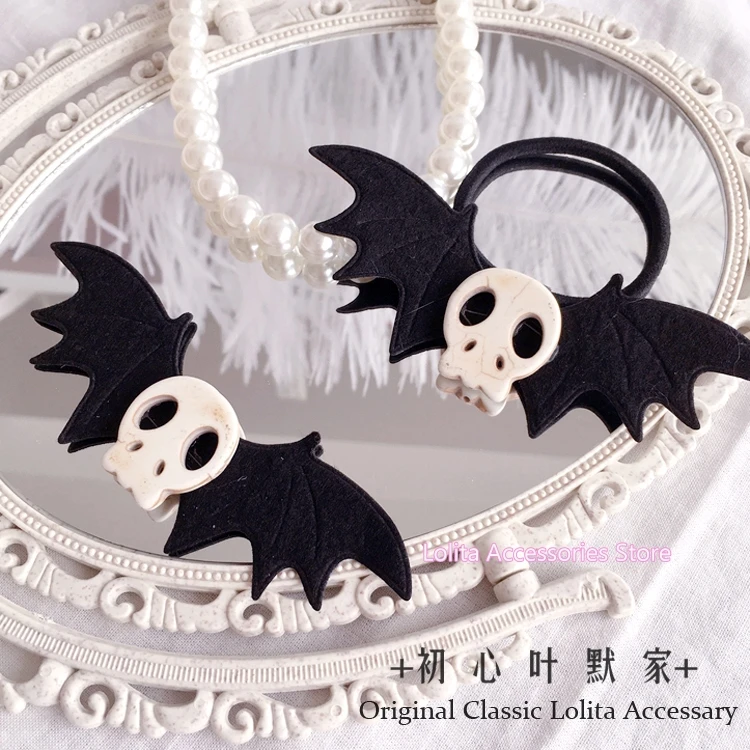 

Halloween Seris skeleton Bat Wings Devil Hairpin Handwork Side clip Cosplay Gothic Lolita Hair Accessories Hair Clip Headdress