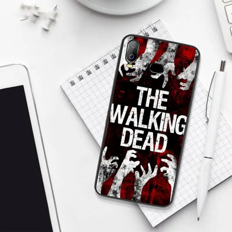 CUTEWANAN The Walking Dead TWD черный мягкий чехол для телефона в виде ракушки Samsung A10 A20 A30 A40 A50