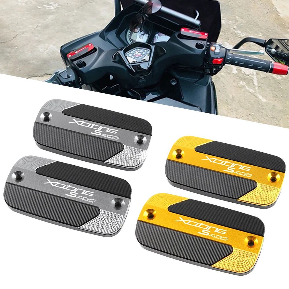 

For KYMCO XCITINGS400 XCITING s400 400s 2017 2018 2019 Motorcycle High quality Front Brake Reservoir Fluid Tank Cover Oil Caps