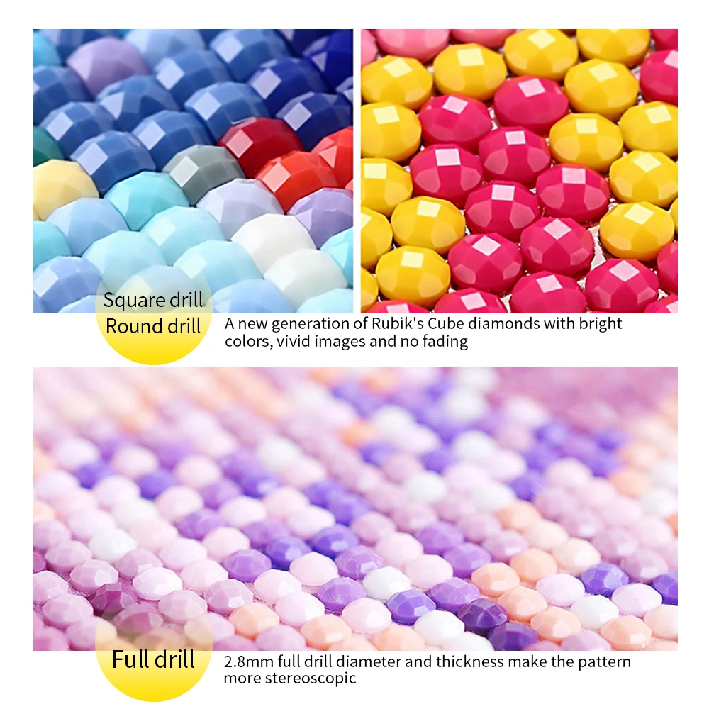 Алмазная картина полностью квадратная 3D вышивка крестиком Стразы 5d рукоделие